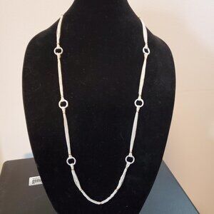 Women's Silver/Gold tone Necklace - 38 inch